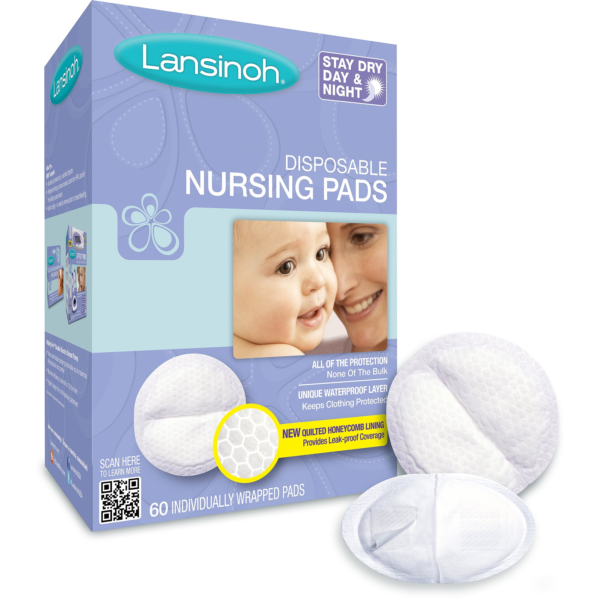 Lansinoh - Disposable Nursing Pads, 60-Count - Walmart.com