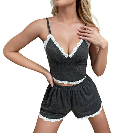 Soighxzc Summer Women s Pajama Suit 2 Piece Base Home Clothes Suspenders Shorts Suit Comfy Pajamas
Soighxzc Summer Women s Pajama Suit 2 Piece Base Home Clothes Suspenders Shorts Suit Comfy Pajamas