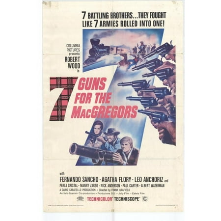 7 Guns for the MacGregors Movie Poster (11 x 17)