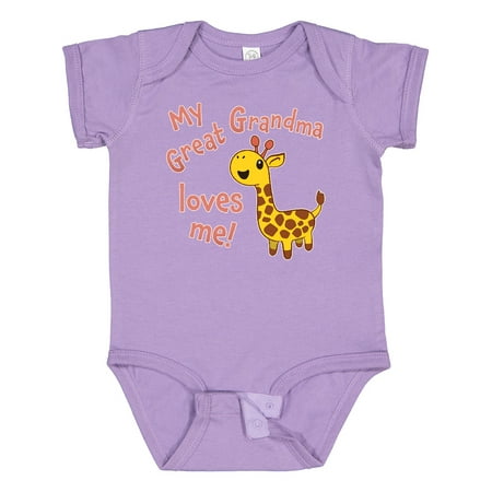 Inktastic My Great Grandma Loves Me- Cute Giraffe Gift Baby Boy or Baby Girl Bodysuit
Inktastic My Great Grandma Loves Me- Cute Giraffe Gift Baby Boy or Baby Girl Bodysuit