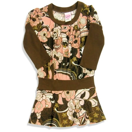 Lipstik Girl s Toddler - Long Sleeve Dress - 6 Different Prints & Styles 23975-6X (Brown/Pink Retro Flowers)
Lipstik Girl s Toddler - Long Sleeve Dress - 6 Different Prints & Styles 23975-6X (Brown/Pink Retro Flowers)