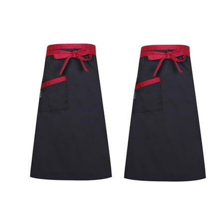 Martokay 2 Pieces Men Women Universal Chefs Apron with 2 Pockets Kitchen Cooking Aprons Bib Catering Housework for Home Restaurant Black Red Edge
Martokay 2 Pieces Men Women Universal Chefs Apron with 2 Pockets Kitchen Cooking Aprons Bib Catering Housework for Home Restaurant Black Red Edge