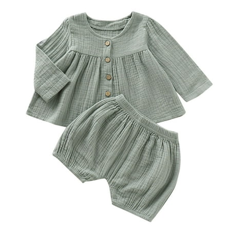 Baby Girls Boys Solid Autumn Long Sleeve Tops Shorts Sleepwear Clothes Long Sleeve Outfit
Baby Girls Boys Solid Autumn Long Sleeve Tops Shorts Sleepwear Clothes Long Sleeve Outfit