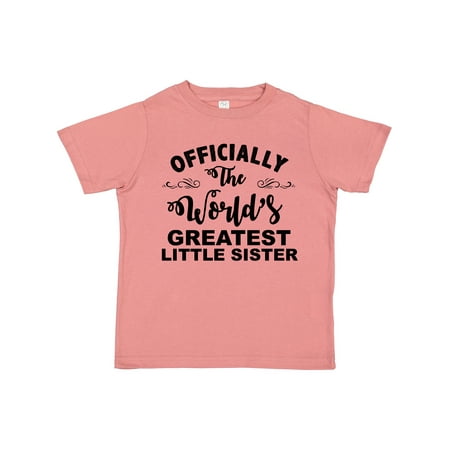 Inktastic Officially the World s Greatest Little Sister Gift Toddler Toddler Girl T-Shirt
Inktastic Officially the World s Greatest Little Sister Gift Toddler Toddler Girl T-Shirt