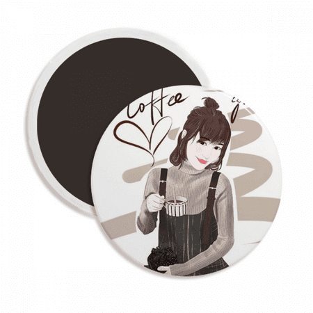Coffee Girl Figure Art Design Illustration Round Ceracs Fridge Magnet Keepsake Decoration
Coffee Girl Figure Art Design Illustration Round Ceracs Fridge Magnet Keepsake Decoration