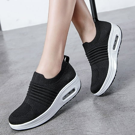 ERTUTUYI Sneaker For Women Mesh Running Shoes Platform Breathable Sneakers Fashion Sport Shoes Air Cushion Wedge Shakers Black 40
ERTUTUYI Sneaker For Women Mesh Running Shoes Platform Breathable Sneakers Fashion Sport Shoes Air Cushion Wedge Shakers Black 40