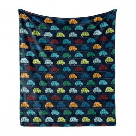 Cars Soft Flannel Fleece Blanket Mini Vintage Vehicles on the Road Driving Cars with Various Vibrant Colors Cozy Plush for Indoor and Outdoor Use 70 x 90 Dark Blue Aqua Mustard by Ambesonne
Cars Soft Flannel Fleece Blanket Mini Vintage Vehicles on the Road Driving Cars with Various Vibrant Colors Cozy Plush for Indoor and Outdoor Use 70 x 90 Dark Blue Aqua Mustard by Ambesonne