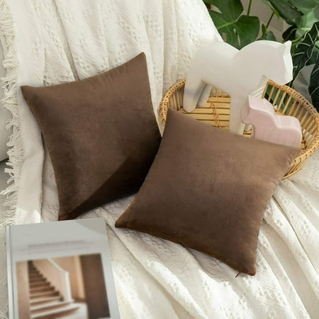 MIULEE Pack of 2 Chocolate Velvet Throw Pillow Covers 16x16 Inch Soft Solid Decorative Square Set Cushion Cases for Couch Sofa Bedroom
MIULEE Pack of 2 Chocolate Velvet Throw Pillow Covers 16x16 Inch Soft Solid Decorative Square Set Cushion Cases for Couch Sofa Bedroom