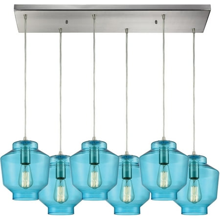 Pendants 6 Light Fixtures With Satin Nickel Finish Glass/Metal Material Medium Bulb 30
Pendants 6 Light Fixtures With Satin Nickel Finish Glass/Metal Material Medium Bulb 30