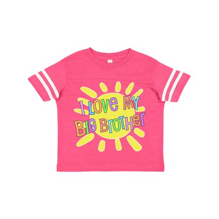 Inktastic I Love my Big Brother- sun and rainbow letters Gift Toddler Boy or Toddler Girl T-Shirt
Inktastic I Love my Big Brother- sun and rainbow letters Gift Toddler Boy or Toddler Girl T-Shirt