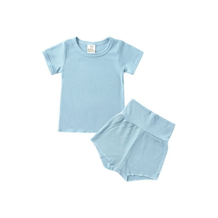 Canrulo Toddler Baby Girls Boys Shorts Set Solid T-Shirt High Waist Pants Ribbed Outfit
Canrulo Toddler Baby Girls Boys Shorts Set Solid T-Shirt High Waist Pants Ribbed Outfit