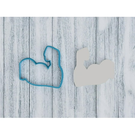 Bicep Cookie Cutter / Sugar Cookie / Fondant / Clay (1207)