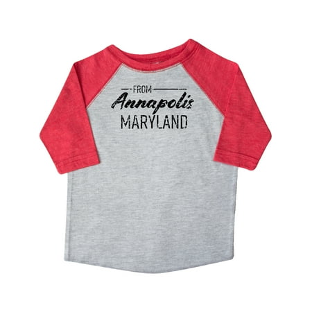 Inktastic From Annapolis Maryland in Black Distressed Text Gift Toddler Boy or Toddler Girl T-Shirt
Inktastic From Annapolis Maryland in Black Distressed Text Gift Toddler Boy or Toddler Girl T-Shirt