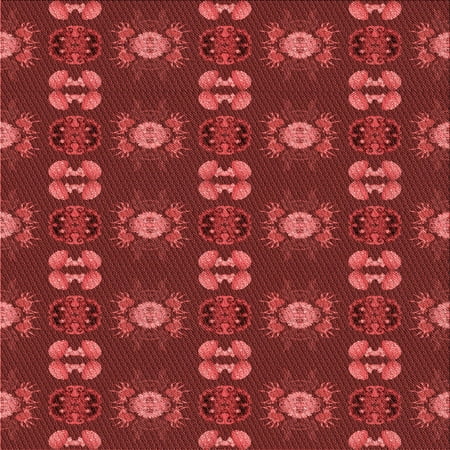 Ahgly Company Indoor Square Patterned Cranberry Red Area Rugs 4 Square