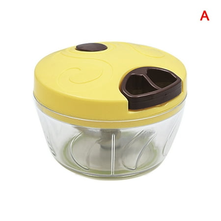 KongLyle 500/900ml Portable Manual Food Chopper Fruit Vegetable Shredder Slicer Mixer Blender Meats Grinder Household(Yellow A)
KongLyle 500/900ml Portable Manual Food Chopper Fruit Vegetable Shredder Slicer Mixer Blender Meats Grinder Household(Yellow A)