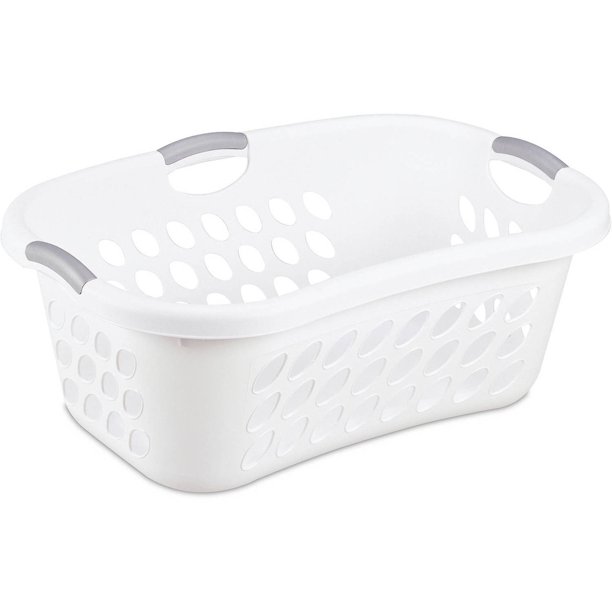 Sterilite 1.25 Bushel Hiphold Laundry Basket- White (Available in Case of 6 or Single Unit)
