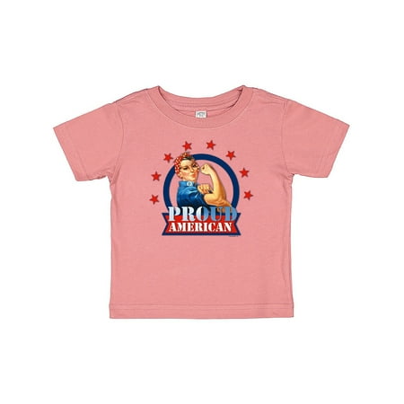 Inktastic Rosie Riveter Proud American Gift Baby Girl T-Shirt