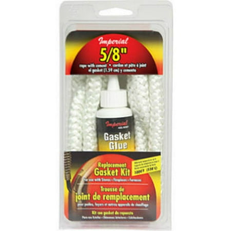 New Imperial GA0186 Fiberglass Gasket Rope Kit with 2 Oz Cement White 5/8 x 6 Each
New Imperial GA0186 Fiberglass Gasket Rope Kit with 2 Oz Cement White 5/8 x 6 Each