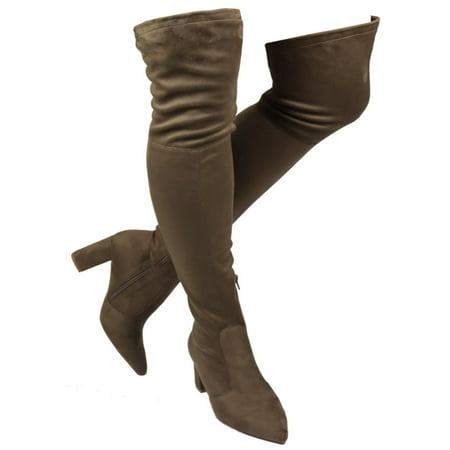 AMIYA-08 LOW CHUNKY HEEL OVER THE KNEE THIGH HIGH BOOTS