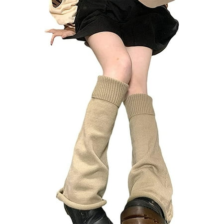 Sunjoy Tech 1 Pair Autumn Winter Women Leg Warmers Solid Color Wide Leg Medium Tube Japan Style Knitted Leg Socks for Daily Wear
Sunjoy Tech 1 Pair Autumn Winter Women Leg Warmers Solid Color Wide Leg Medium Tube Japan Style Knitted Leg Socks for Daily Wear