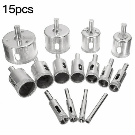 15pcs Electroplated Glass Drill Set Hole Saw Drilling Bit Kit Ceramic Tile Tool
15pcs Electroplated Glass Drill Set Hole Saw Drilling Bit Kit Ceramic Tile Tool