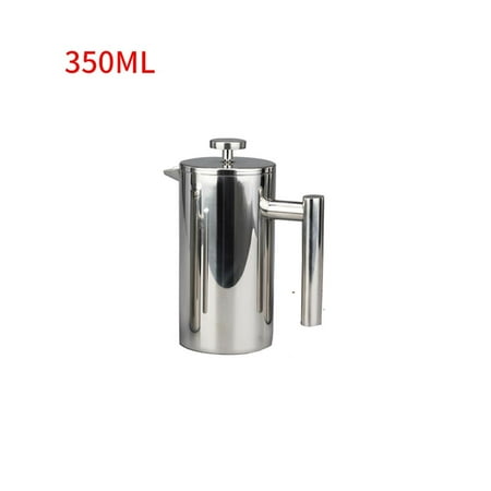 Double-layer insulation teapot with filter Stainless Coffee Maker 350ml Vacuum Insulated Double Wall Coffee Cafe Teapot
Double-layer insulation teapot with filter Stainless Coffee Maker 350ml Vacuum Insulated Double Wall Coffee Cafe Teapot