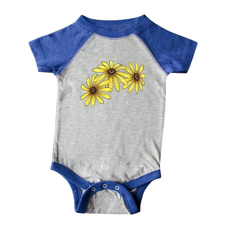 Inktastic Black Eyed Susans Flowers Gift Baby Boy or Baby Girl Bodysuit