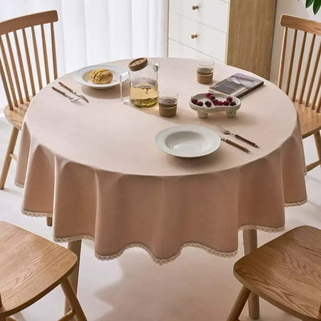 UMMH 71 inches Waterproof Round Table Cloth Solid Spill-Proof Tablecloth Soft and Thick Dining Table Cloths Stain Resistant Dust-Proof Decorative Linen Table Covers
UMMH 71 inches Waterproof Round Table Cloth Solid Spill-Proof Tablecloth Soft and Thick Dining Table Cloths Stain Resistant Dust-Proof Decorative Linen Table Covers