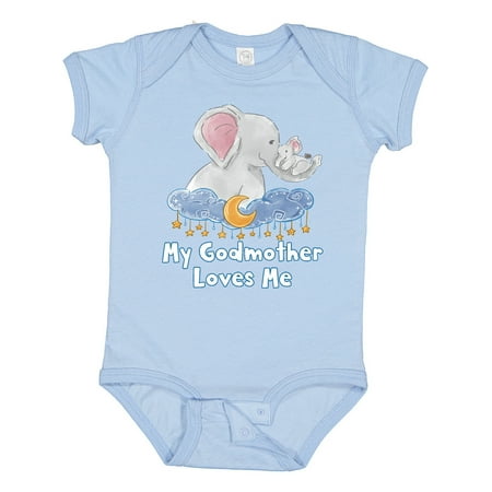 Inktastic My Godmother Loves Me Cute Elephants Clouds Moon and Stars Gift Baby Boy or Baby Girl Bodysuit
Inktastic My Godmother Loves Me Cute Elephants Clouds Moon and Stars Gift Baby Boy or Baby Girl Bodysuit