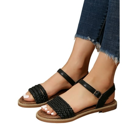Bellella Womens Casual Shoes Beach Flat Sandal Summer Sandals Comfort Work Party Black 7
Bellella Womens Casual Shoes Beach Flat Sandal Summer Sandals Comfort Work Party Black 7