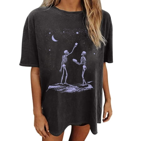 JDEFEG Tee Long Sleeve Women Casual Printing Short Sleeve Tops Blouse Round Neck Casual Tee Tunic Shirts Women Pajamas Set Cotton Dark Gray Xxl
JDEFEG Tee Long Sleeve Women Casual Printing Short Sleeve Tops Blouse Round Neck Casual Tee Tunic Shirts Women Pajamas Set Cotton Dark Gray Xxl
