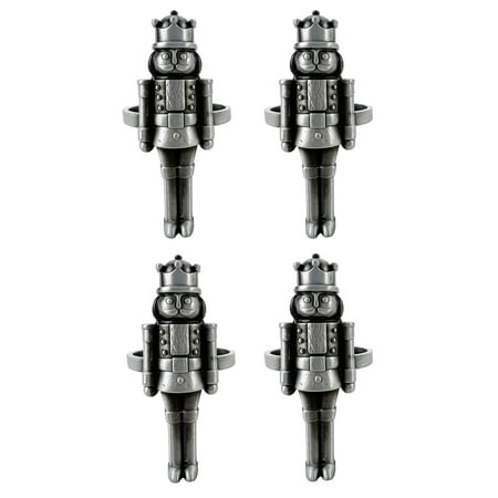 Fennco Styles Nutcracker Festive Metal Soldier Napkin Rings Set of 4 - Platinum Decorative Napkin Holders for Home Dining Table Christmas Décor Holiday Family Gathering and Special Occasion
Fennco Styles Nutcracker Festive Metal Soldier Napkin Rings Set of 4 - Platinum Decorative Napkin Holders for Home Dining Table Christmas Décor Holiday Family Gathering and Special Occasion