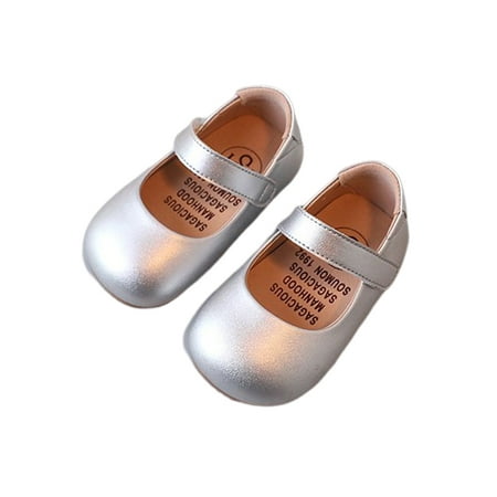 Lacyhop Girls Mary Jane Sandals Ankle Strap Dress Shoes Comfort Flats Wedding Lightweight Leather Shoe Casual Princess Silver 6.5C
Lacyhop Girls Mary Jane Sandals Ankle Strap Dress Shoes Comfort Flats Wedding Lightweight Leather Shoe Casual Princess Silver 6.5C