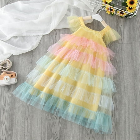 children s clothing on sale Toddler Girls Fly Sleeve Rainbow Tulle Ruffles Princess Dress Dance Party Dresses Clothes
children s clothing on sale Toddler Girls Fly Sleeve Rainbow Tulle Ruffles Princess Dress Dance Party Dresses Clothes