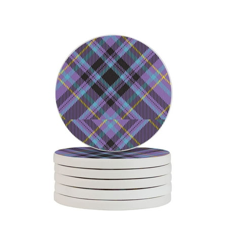 Circular Drink Coasters Set Tartan Scotland Plaid Retro Beautiful Home Decor Diatomite Heat-Resistant Diatomite Protect Table Countertop
Circular Drink Coasters Set Tartan Scotland Plaid Retro Beautiful Home Decor Diatomite Heat-Resistant Diatomite Protect Table Countertop