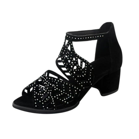 TUOBARR Heels for Women Women s Flat Shoes Ladies Beach Sandals Summer Non-Slip Causal Slippers Black
TUOBARR Heels for Women Women s Flat Shoes Ladies Beach Sandals Summer Non-Slip Causal Slippers Black
