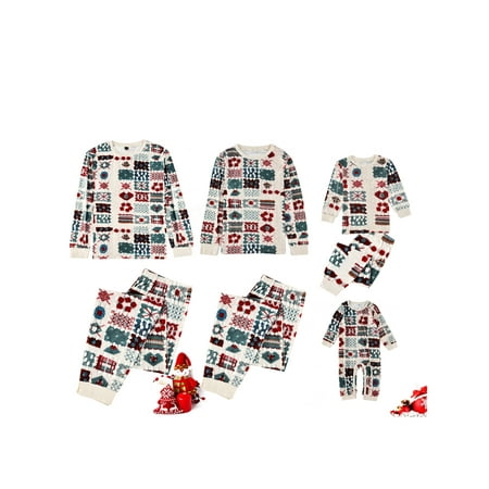 Christmas Family Matching Pajamas Splicing Knitted Long-Sleeves Tops with Pants Sleepwear Suit for Adults Kids Baby
Christmas Family Matching Pajamas Splicing Knitted Long-Sleeves Tops with Pants Sleepwear Suit for Adults Kids Baby