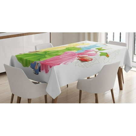 Heels and Dresses Tablecloth Princess Outfits Bikini Shoes Wardrobe Party Costumes Girls Room Decor Rectangular Table Cover for Dining Room Kitchen 52 X 70 Inches Multicolor by Ambesonne
Heels and Dresses Tablecloth Princess Outfits Bikini Shoes Wardrobe Party Costumes Girls Room Decor Rectangular Table Cover for Dining Room Kitchen 52 X 70 Inches Multicolor by Ambesonne