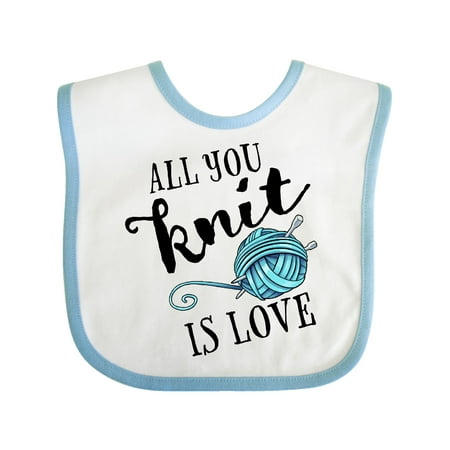 Inktastic All You Knit Is Love with Blue Yarn and Knitting Needles Gift Baby Boy or Baby Girl Bib
Inktastic All You Knit Is Love with Blue Yarn and Knitting Needles Gift Baby Boy or Baby Girl Bib