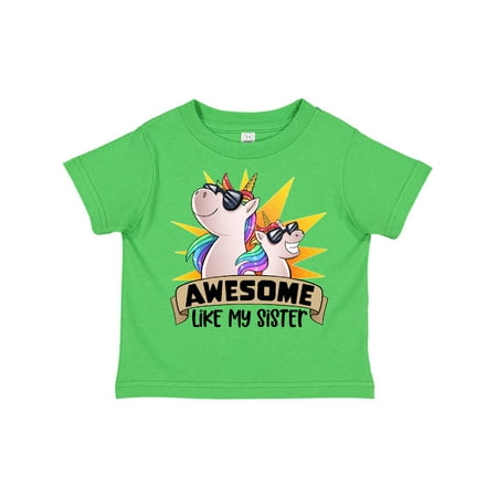 Inktastic Awesome Like My Sister Cute Unicorn Family in Sunglasses Gift Toddler Boy or Toddler Girl T-Shirt
Inktastic Awesome Like My Sister Cute Unicorn Family in Sunglasses Gift Toddler Boy or Toddler Girl T-Shirt