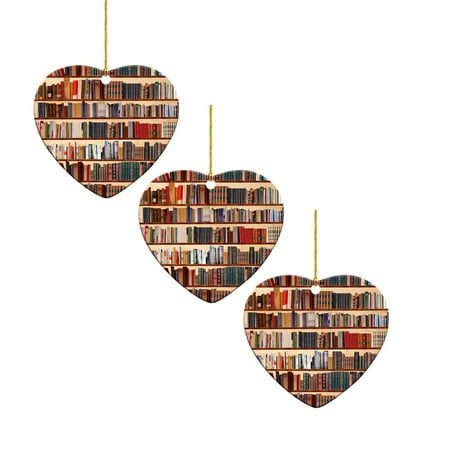 WOXINDA Book Lovers Heart Shaped Bookshelf Pendant Acrylic Ornament Whimsical Christmas Decorations *3PCS
WOXINDA Book Lovers Heart Shaped Bookshelf Pendant Acrylic Ornament Whimsical Christmas Decorations *3PCS