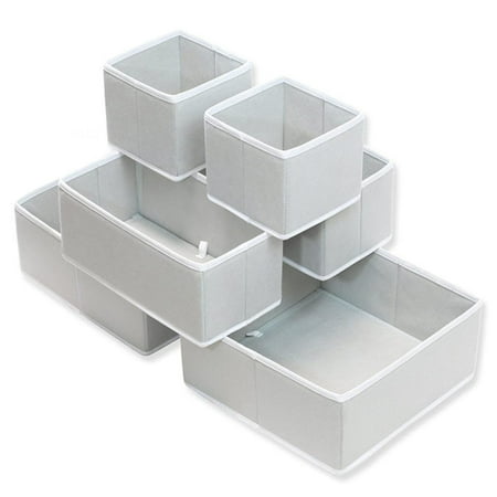 Set of 6 Foldable Clothes Drawer Organizers Fabric Closet Dresser Drawers Organizers Dividers for Underwear Bras Lingerie Panties Socks
Set of 6 Foldable Clothes Drawer Organizers Fabric Closet Dresser Drawers Organizers Dividers for Underwear Bras Lingerie Panties Socks