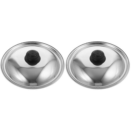 BESTONZON 2pcs Stainless Steel Pan Lid Universal Pot Lid Frying Pan Cover Pot and Pan Lid for Kitchen
BESTONZON 2pcs Stainless Steel Pan Lid Universal Pot Lid Frying Pan Cover Pot and Pan Lid for Kitchen