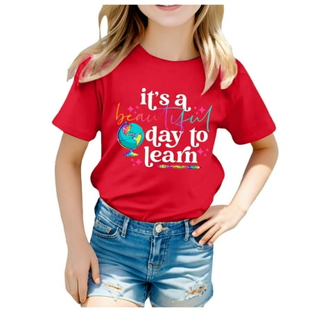 WUXIAN Toddler Kids Tshirt Back To School Season Printed Casual Short Sleeve Tops T-Shirts Infants Baby Tee Children Classic Dailywear
WUXIAN Toddler Kids Tshirt Back To School Season Printed Casual Short Sleeve Tops T-Shirts Infants Baby Tee Children Classic Dailywear