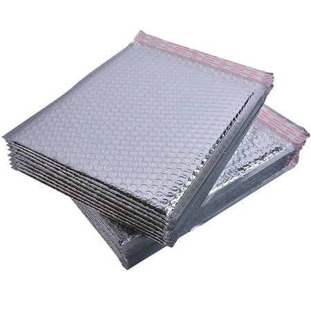 50 Pcs Practical Aluminum Film Bubble Envelope Bag Logistics Express Transport Packaging Bag Bubble Pouch (Silver)
50 Pcs Practical Aluminum Film Bubble Envelope Bag Logistics Express Transport Packaging Bag Bubble Pouch (Silver)