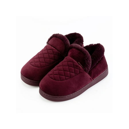 Colisha Women House Shoes Diamond Winter Slippers Lined Plush Slipper Home Lightweight Comfort Bootie Slip On Moccasins Dark Purple Red 8.5-9
Colisha Women House Shoes Diamond Winter Slippers Lined Plush Slipper Home Lightweight Comfort Bootie Slip On Moccasins Dark Purple Red 8.5-9