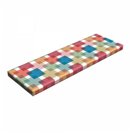 Geometric Bench Pad Vector Illustration Seamless Pattern Background for Wall or Floor with Squares HR Foam Cushion with Decorative Fabric Cover 45 x 15 x 2 Multicolor by Ambesonne
Geometric Bench Pad Vector Illustration Seamless Pattern Background for Wall or Floor with Squares HR Foam Cushion with Decorative Fabric Cover 45 x 15 x 2 Multicolor by Ambesonne