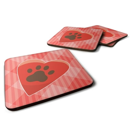 Carolines Treasures BB7073FC Puppy Pawprint Heart Foam Coaster Set of 4 3 1/2 x 3 1/2 multicolor
Carolines Treasures BB7073FC Puppy Pawprint Heart Foam Coaster Set of 4 3 1/2 x 3 1/2 multicolor