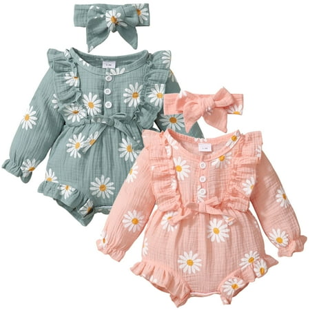 SYNPOS 3-18M Newborn Baby Girl Romper Ruffle Sleeve Jumpsuit Bodysuit Cute Girls Outfits
SYNPOS 3-18M Newborn Baby Girl Romper Ruffle Sleeve Jumpsuit Bodysuit Cute Girls Outfits