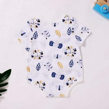 Prettyui Summer Baby Boys Girls Bodysuit Cotton Short Sleeve Cartoon Lion Series Print Jumpsuit One-Pieces Newborn Baby Clothes 
Prettyui Summer Baby Boys Girls Bodysuit Cotton Short Sleeve Cartoon Lion Series Print Jumpsuit One-Pieces Newborn Baby Clothes
